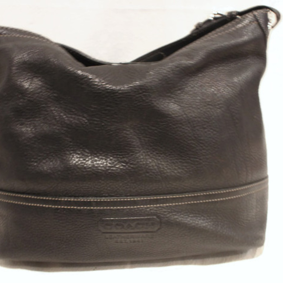 Black Leather Coach Handbag - Picture 2 of 3